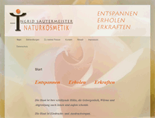 Tablet Screenshot of ingrid-sautermeister.com